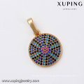 33112 Xuping new style China wholesale colorful coin pendant popular gold women jewellery